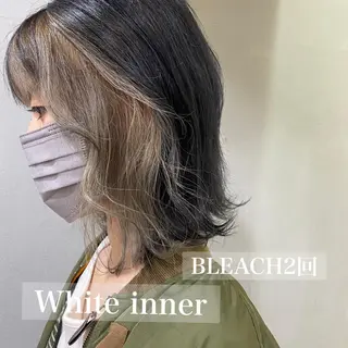 ミディアム カラー 舟橋 りんかのヘアスタイル