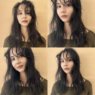 ロング パーマ Loom.所属・村上雅人 ナチュラルモードのヘアスタイル