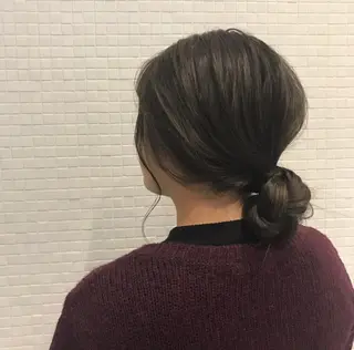 ミディアム カラー ヘアアレンジ icie所属・大阪ヴィーガンサロン KANAKOのヘアスタイル