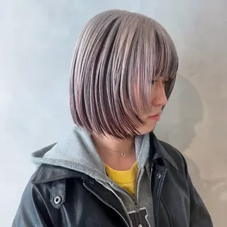 ショート カラー デザインカラー/パー マ🦖外岡咲希🦖のヘアスタイル
