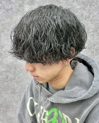 パーマ メンズ 小川 康生のヘアスタイル