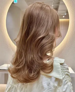ロング カラー ヘアアレンジ みっちー/ブリーチ なしダブルカラーのヘアスタイル