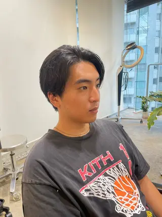 パーマ メンズ RIN／韓国ヘア レイヤーカットのヘアスタイル