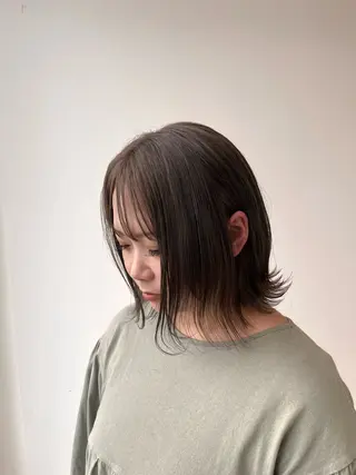 ミディアム 平間 稔希のヘアスタイル