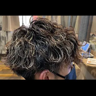 カラー パーマ メンズ 💈大人の渋髪💈 店長　大橋侑弥のヘアスタイル