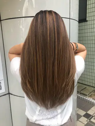 ロング カラー 千葉 洋平のヘアスタイル