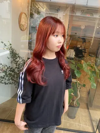 セミロング カラー Joule銀座 石山あやのヘアスタイル