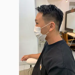 ショート カラー パーマ メンズ 派手カワ🌈💖 イノウエアヤカのヘアスタイル