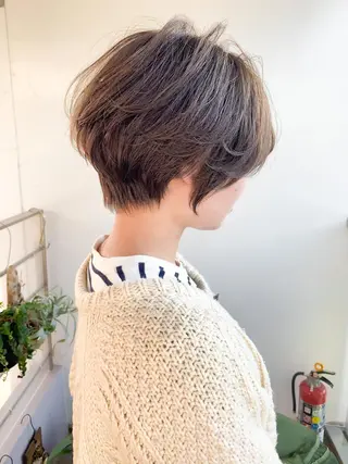 ショート カラー パーマ ショート/レイヤー なら石井知希のヘアスタイル