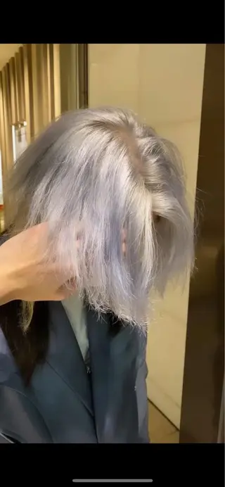 カラー 乾かしただけで艶髪✨ 縮毛矯正天王寺はやとのヘアスタイル