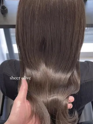 ロング カラー cie所属・ボブ/ミニボブ 透明感カラーkadoのヘアスタイル