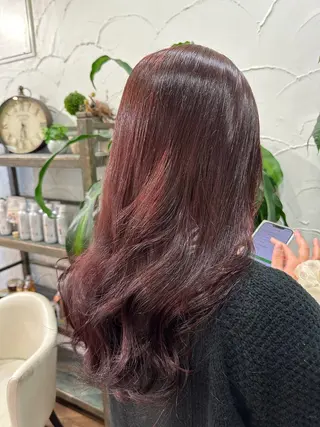 ロング カラー un eye/hai r🎀🪞山﨑愛菜のヘアスタイル