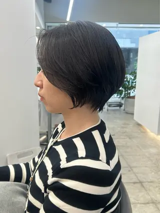 ショート カラー 山下夕月 ショート🫧ボブのヘアスタイル