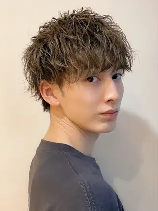 パーマ メンズ fifth所属・センターパート／マッ シュ／パーマ　あさみのヘアスタイル