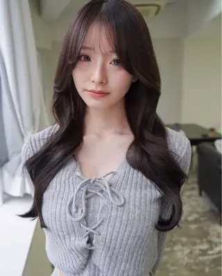 ロング 菅 凜のヘアスタイル