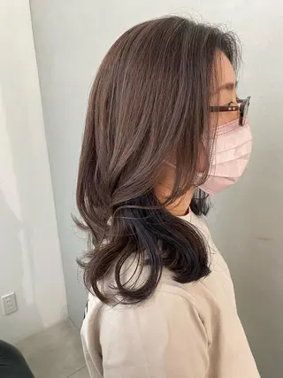 ミディアム とびまつ /ショート/脱白髪染のヘアスタイル