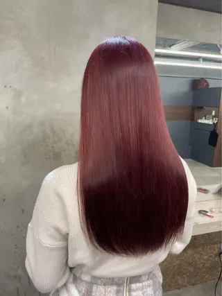 ロング カラー 韓国風レイヤーカット 💕髪質改善💫拓海のヘアスタイル