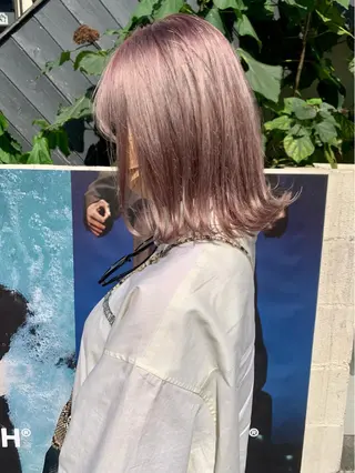 ロング カラー ヘアアレンジ ハイトーン/美髪矯正 🍃大江拓実のヘアスタイル