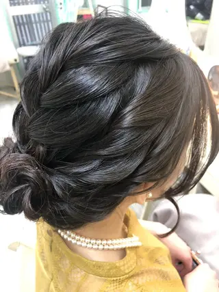 ミディアム 六本木/ヘアセット /hairmakeのヘアスタイル