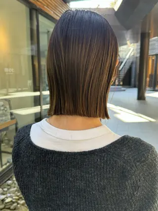 ミディアム mee.表参道所属・ボブ/ショート /パーマ/shinのヘアスタイル