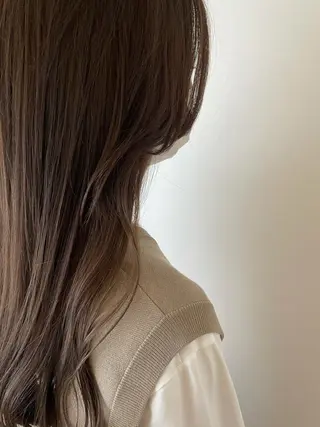 ロング カラー アンニュイヘア/ 顔周りカット/眞弓萌のヘアスタイル