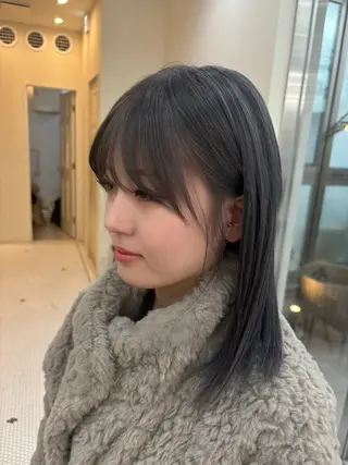 ミディアム よこやま なぎさのヘアスタイル