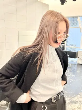 セミロング カラー HARU//原宿🤍 リピート率NO.1のヘアスタイル