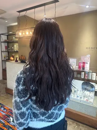 ロング カラー YUI/レイヤー/ ウルフ/艶カラーのヘアスタイル