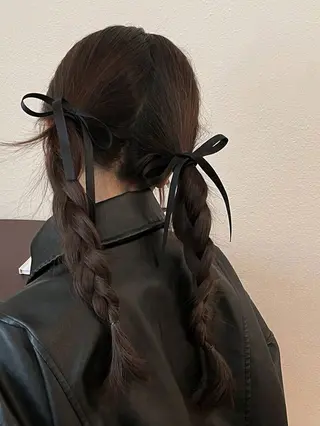 セミロング カラー ガーリーstyle ❤︎misaki🏹のヘアスタイル
