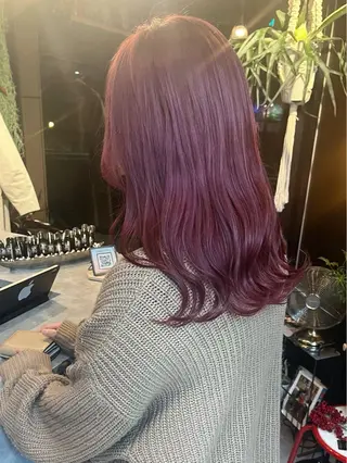 ミディアム カラー kivi 【キヴィ】所属・似合わせカット Rinka🌻のヘアスタイル