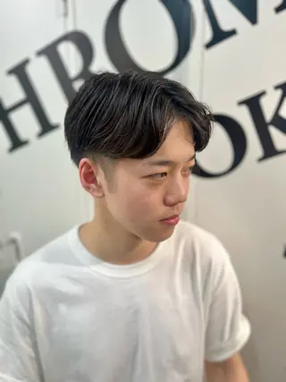 ミディアム CHROM TOKYO the  Barber 新宿店所属・畠山 敦匡のヘアスタイル