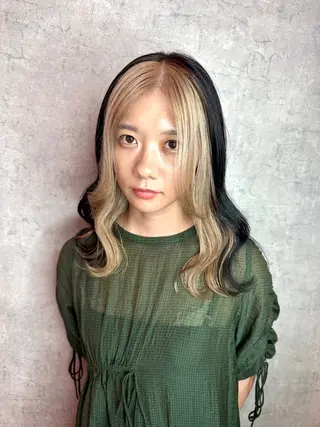 ミディアム カラー 韓国ヘア/艶カラー /田中悠佑のヘアスタイル