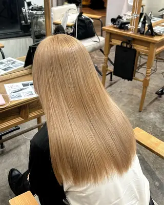 ロング カラー 大阪梅田/ イマムラミヅキのヘアスタイル
