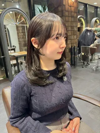 ミディアム MINX 銀座店所属・MINXginza タイラミユネのヘアスタイル