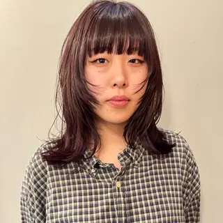 ミディアム カラー 🌿レイヤーボブ/パ ーマ🌿　木梨健太のヘアスタイル