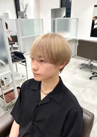 ショート パーマ メンズ kiitos所属・関西センターパート メンズモデル募集のヘアスタイル