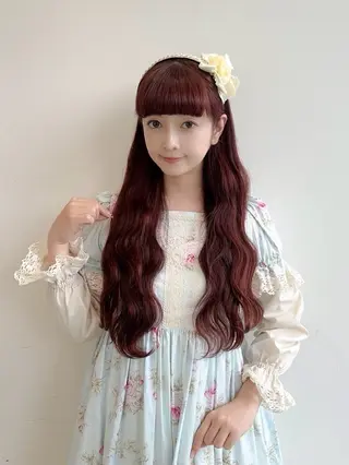 ロング カラー 💗ガーリーヘア🎀 saki💗のヘアスタイル