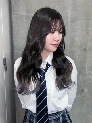 ミディアム カラー 💫miyu💫デザ インカラー/アレンジのヘアスタイル