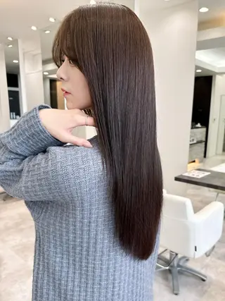 カラー ロング 韓国🫧髪質改善🫧 縮毛矯正🫧陽菜🫧のヘアスタイル