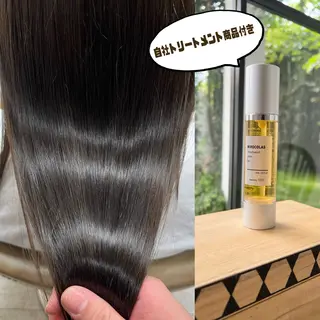 セミロング カラー 中村 由布紀のヘアスタイル