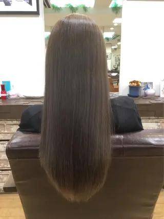 ロング カラー 縮毛矯正・髪質改善 人気No1🩶北島のヘアスタイル