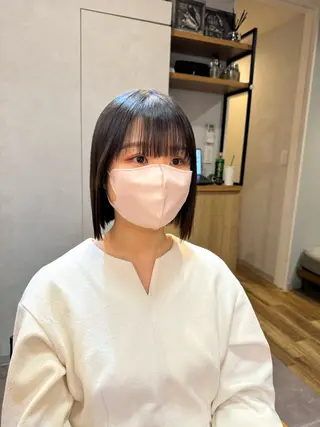 ミディアム エクステ/髪質改善 艶カラー/hiraiのヘアスタイル