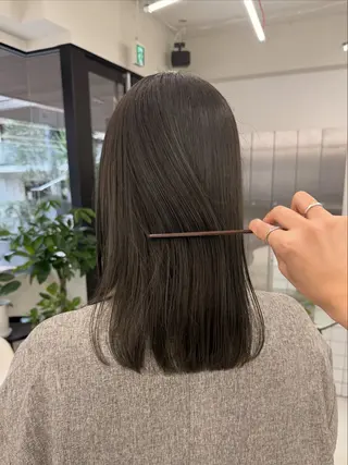 セミロング カラー 表参道/髪質改善・ 透明感 colorのヘアスタイル