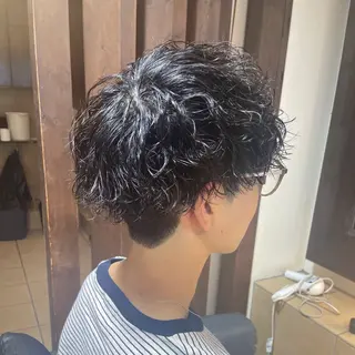 ショート パーマ メンズ すげ さやかのヘアスタイル