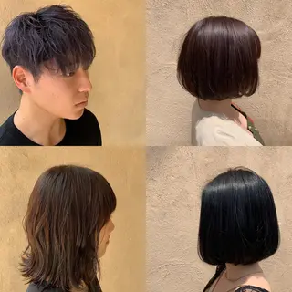 カラー 西新/siohair 似合わせ/石尾刻矢のヘアスタイル