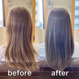 ミディアム カラー KIZU 髪質改善 オカルト怪談のヘアスタイル