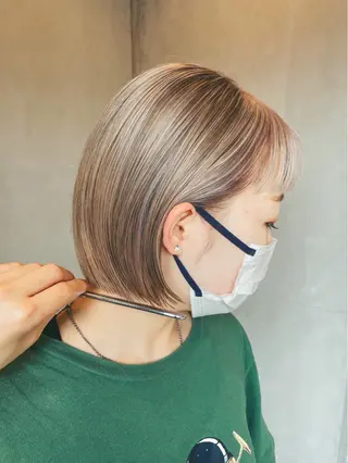 ショート カラー LUVISM長岡 ボブ/三浦めい🌟のヘアスタイル