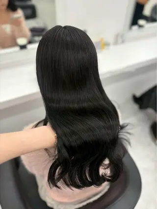ロング カラー ヘアアレンジ 🫧暗染艶カラー🫧 yosuke横浜のヘアスタイル