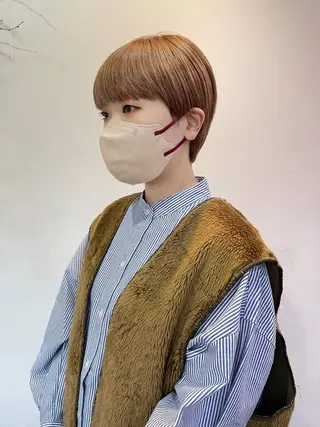 ショート カラー silo所属・silo MOKA 顔周りカット🦦のヘアスタイル
