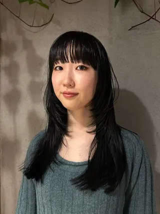 ロング カラー 似合わせカット /パーマ岡本淳平のヘアスタイル